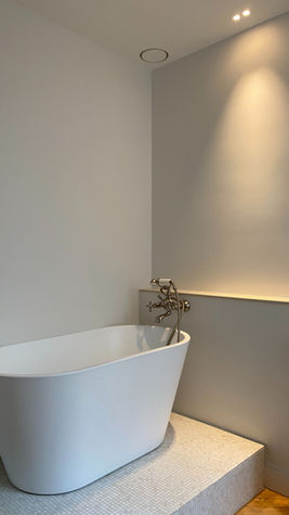 Photo d'une salle de bain rénové