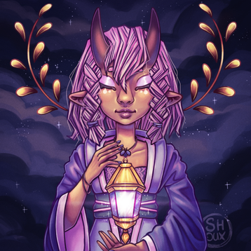 Illustration portrait commande Elysia