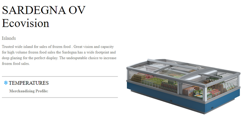 sliding island freezers remote