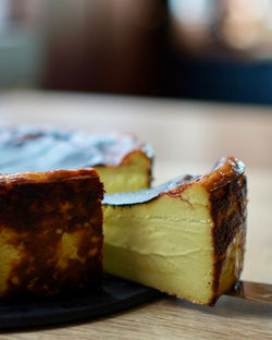 村上緑茶のバスクチーズケーキ