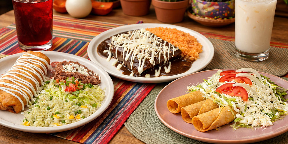 Arranged Food and Objects