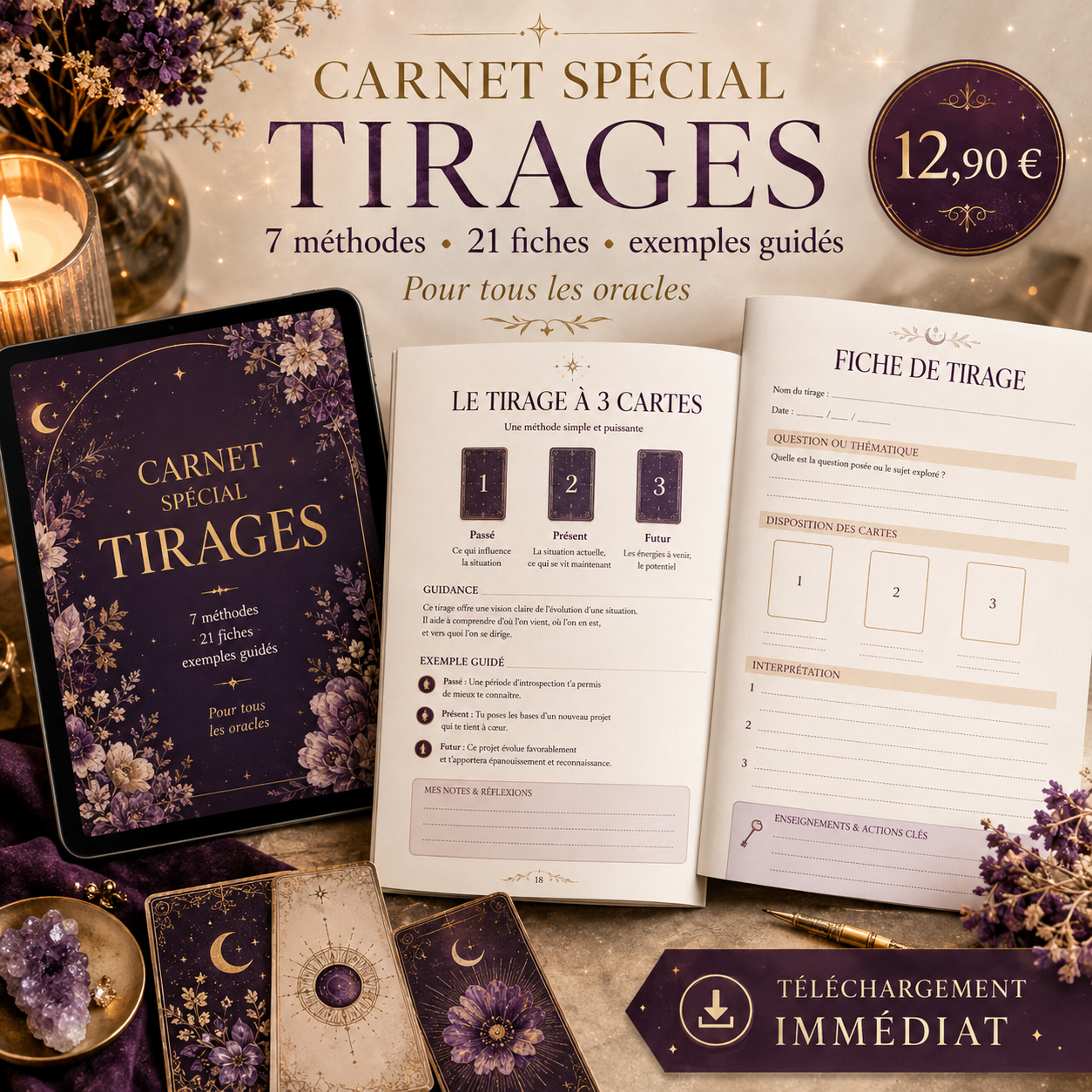Carnet spécial Tirages - aperçu des pages intérieures