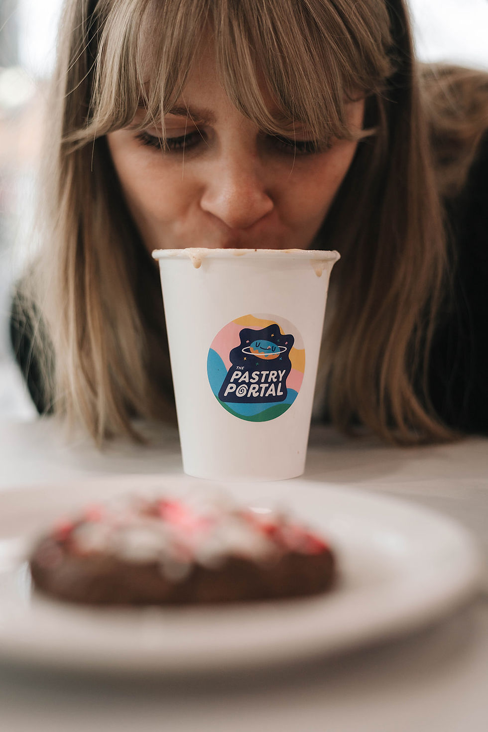 Cookies 'n Cream Latte with Cookie Whip