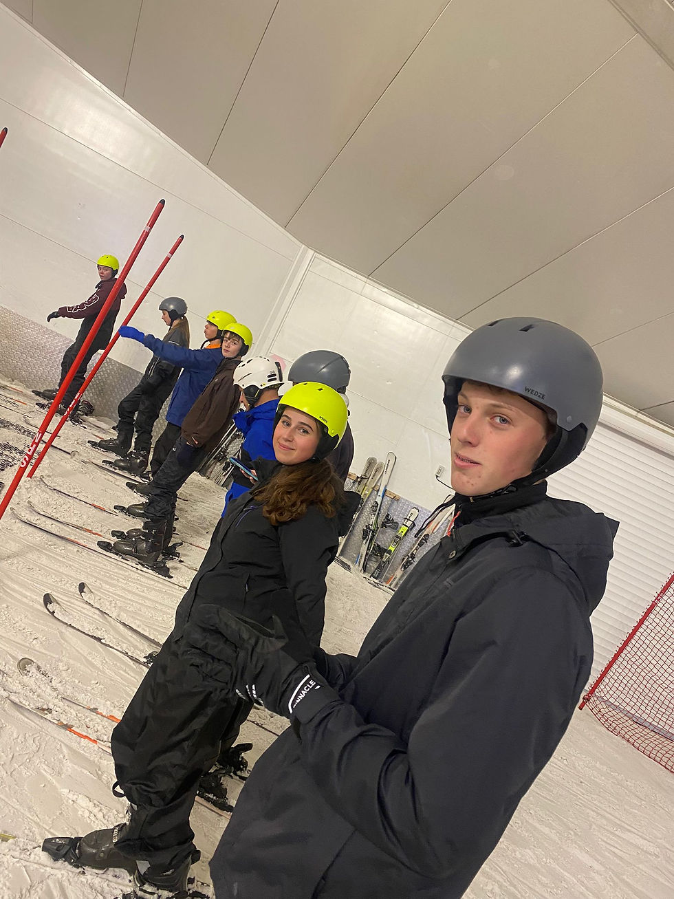 on the piste