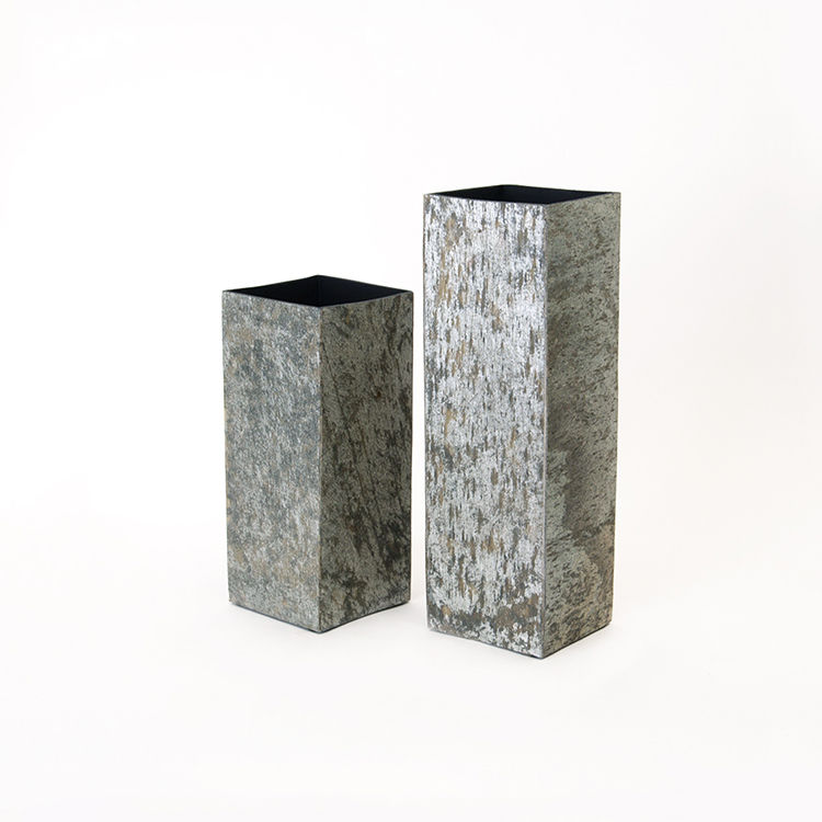 Thumbnail: SLATE stone square vase