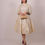 Thumbnail: 1950's New look Brocade Ivory Wedding Dress - Size S