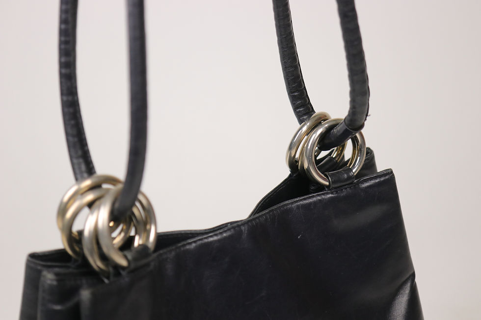 Thumbnail: 1980s BALLY Black Leather Bag