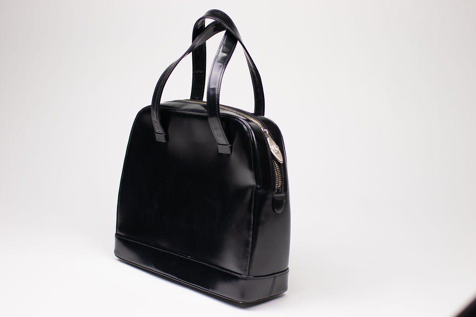Thumbnail: 1990sGIANNI VERSACE Black Leather Handbag