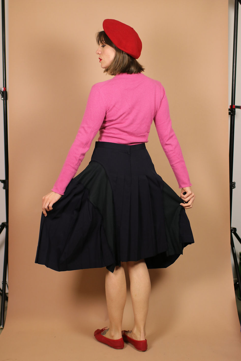 Thumbnail: JUNYA WATANABE Comme des GarconsGrey Wool Skirt 2002