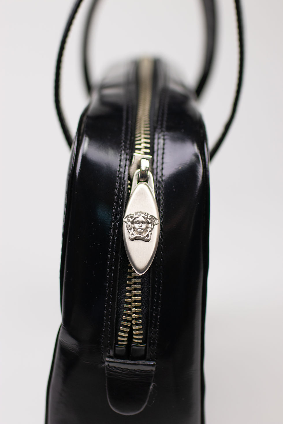 Thumbnail: 1990sGIANNI VERSACE Black Leather Handbag