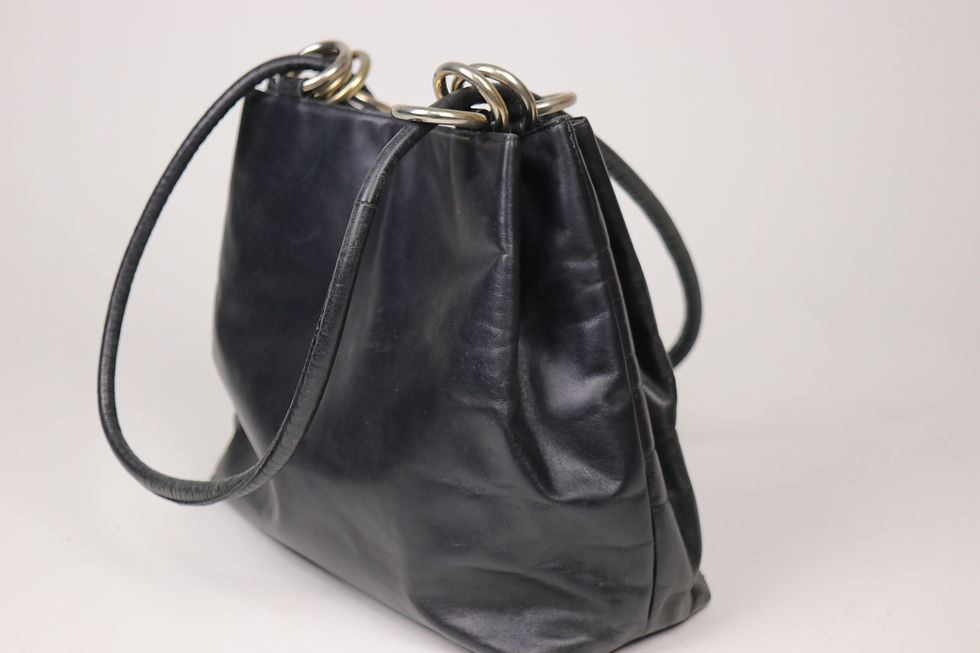 Thumbnail: 1980s BALLY Black Leather Bag