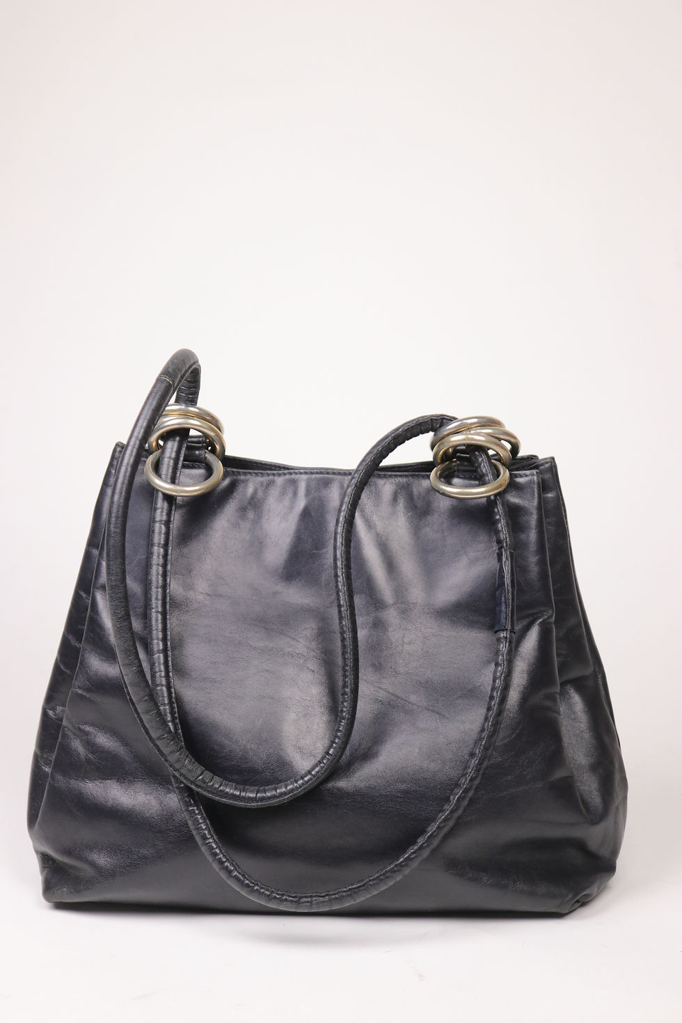 Thumbnail: 1980s BALLY Black Leather Bag