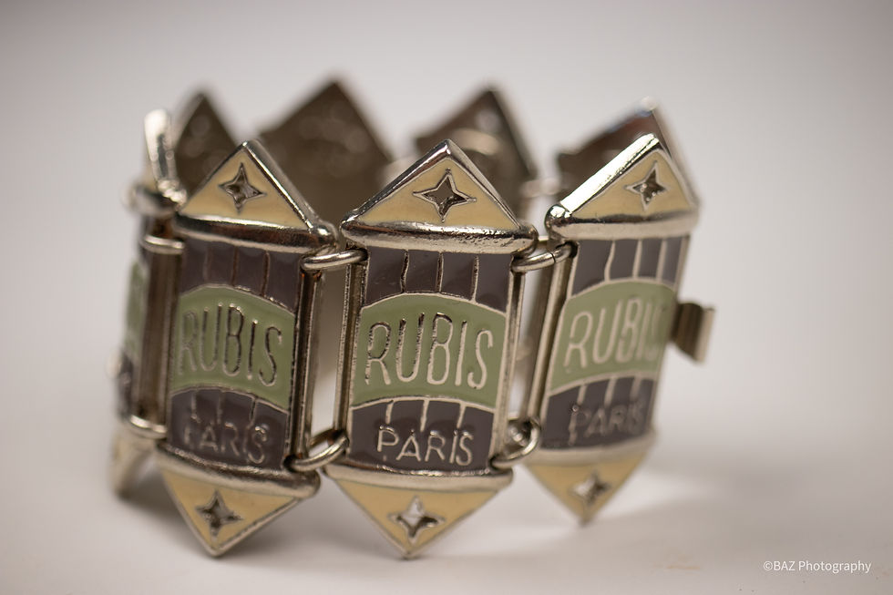 Thumbnail: Collector / Rare - JEAN PAUL GAULTIER Rubis Paris Enameled Bracelet