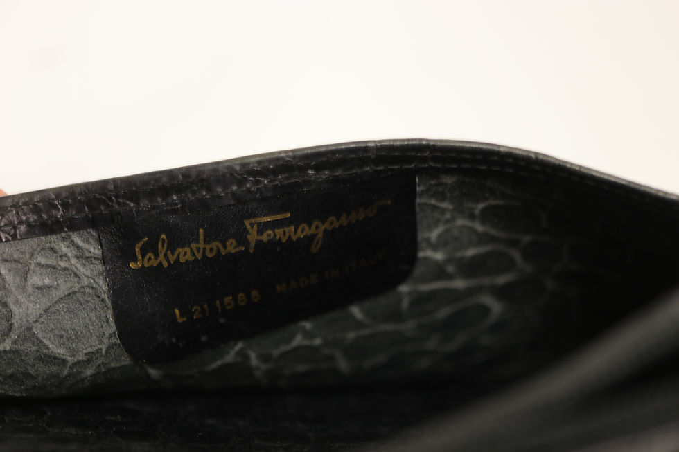 Thumbnail: Salvatore Ferragamo Black Crocodile Leather Bag