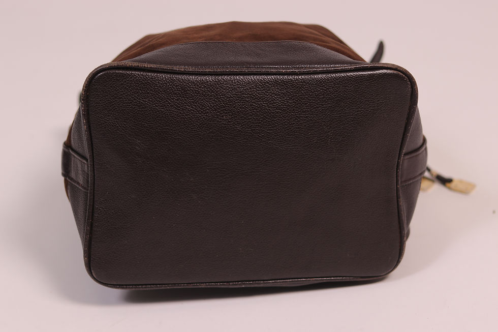 Thumbnail: Vintage 1990s LOEWE Brown Suede Bag