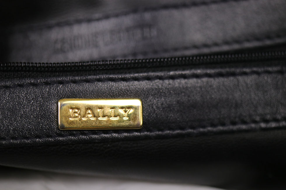 Thumbnail: 1980s BALLY Black Leather Bag