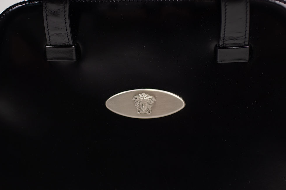 Thumbnail: 1990sGIANNI VERSACE Black Leather Handbag