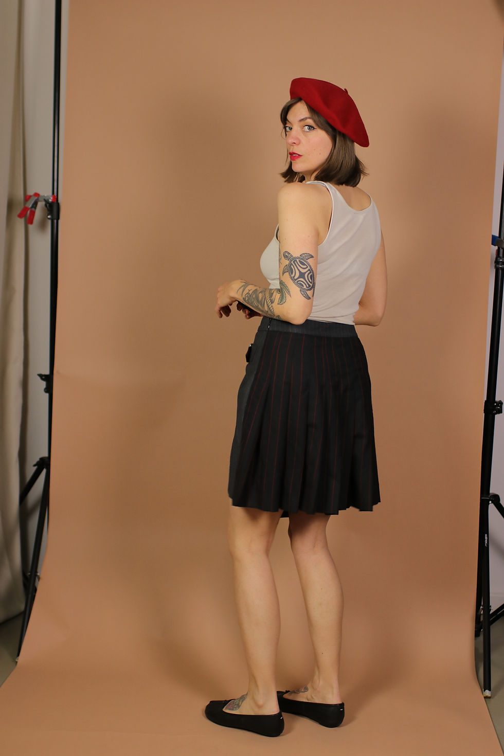 Thumbnail: Alexander McQueen Kilt Wool Skirt - Size S-M