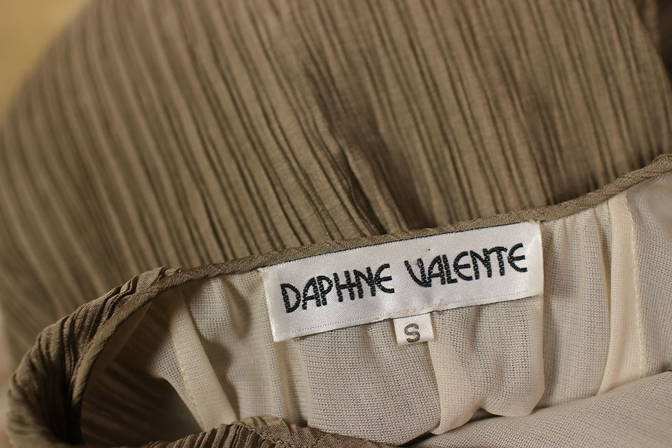 Thumbnail: Vintage 1990s DAPHNE VALENTE Dress - Size S
