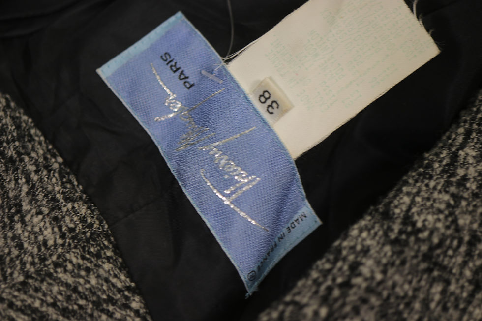Thumbnail: 1980's THIERRY MUGLER Grey Wool Belted Suit -  80's Wool Thierry Mugler 2 pieces