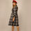 Thumbnail: 1950s Tartan Wool Winter Dress - Size S