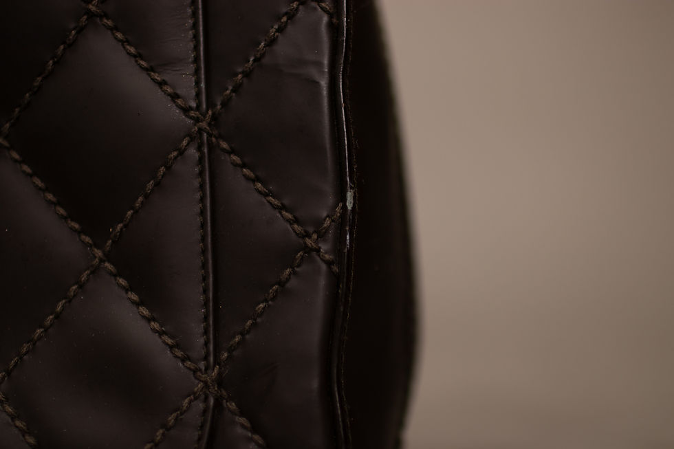 Thumbnail: Vintage 2002 Chanel Bowler Bag Chocolat Brown Calf Leather