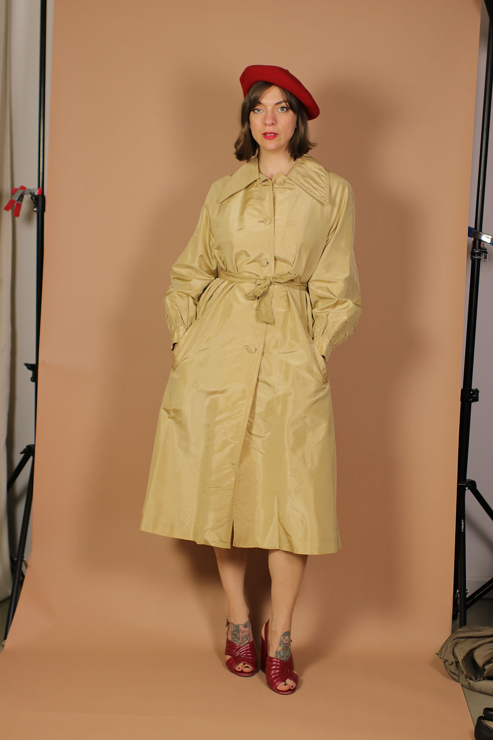 Thumbnail: 1960s Silk trenchcoat