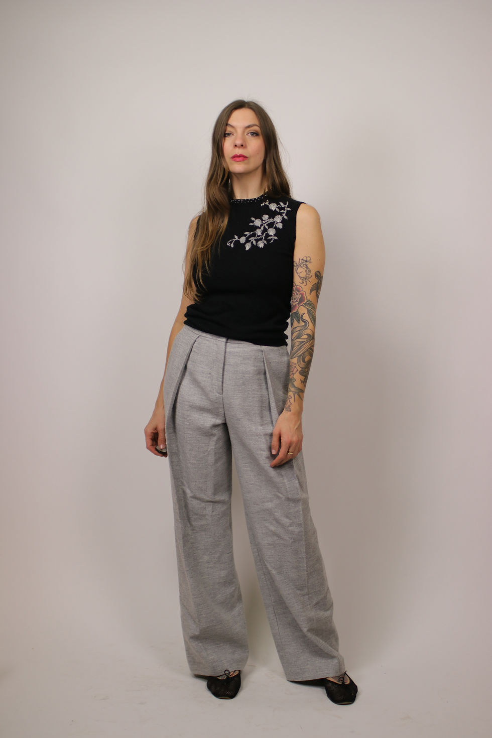 Thumbnail: AKRIS Wool and Cashmere Pants - Size Fr36 / S