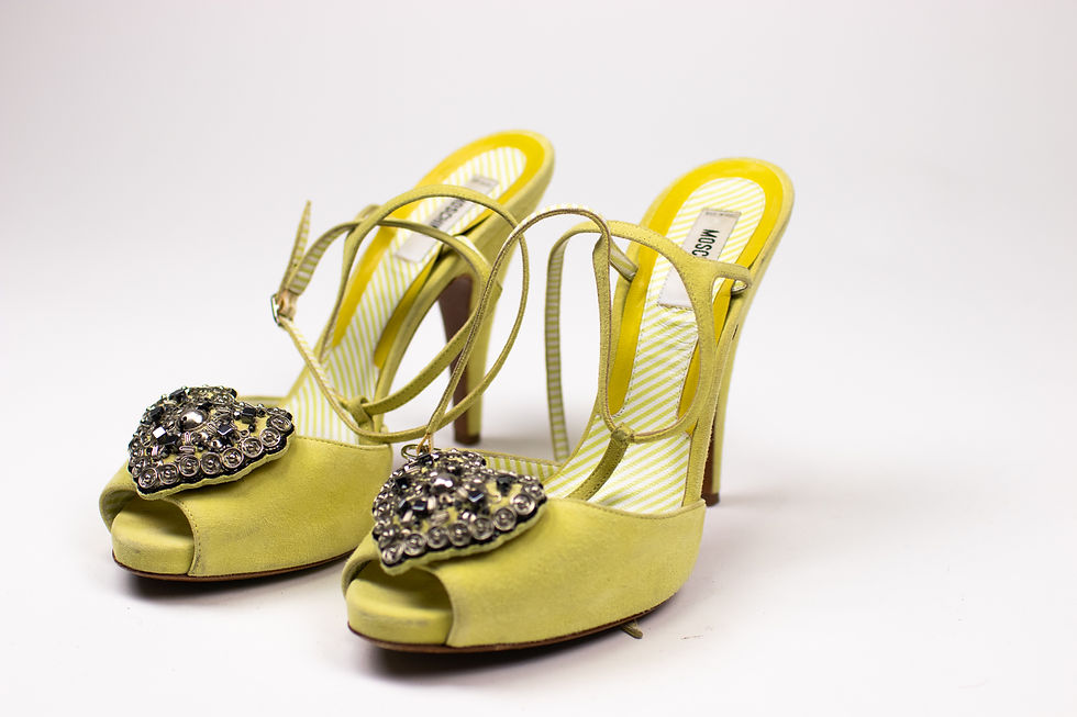 Thumbnail: MOSCHINO Heart Shaped Pumps - Size 40