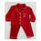 Thumbnail: Red Reindeer Long Cotton Pyjamas Children and Adult