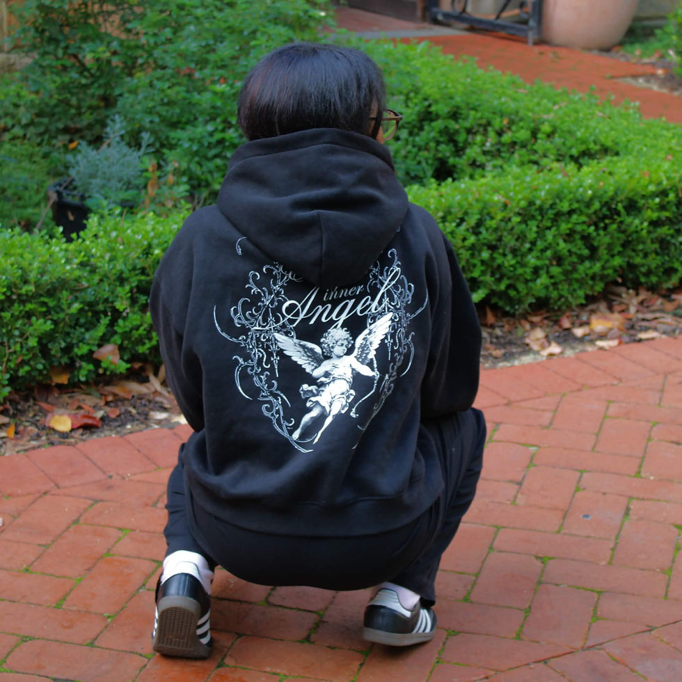 Thumbnail: EMBRACE YOUR INNER ANGEL Oversized Hoodie