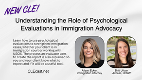 Using Psychological Evaluations Strategically in Immigration Law
