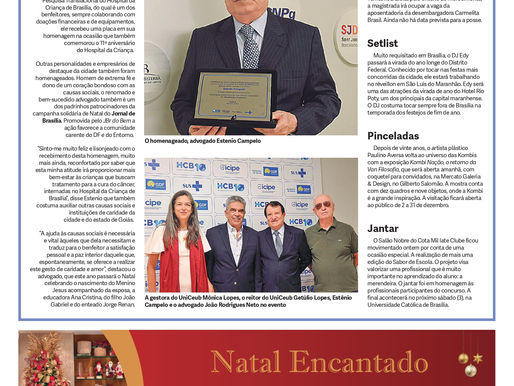 Dr. Estenio Campelo recebe homenagem do Hospital da Criança de Brasília