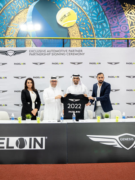 GENESIS MIDDLE EAST AND AFRICA PARTNERS WITH SKYLINE AUTOMOTIVE FOR 1-YEAR SPONSORSHIP OF PADEL