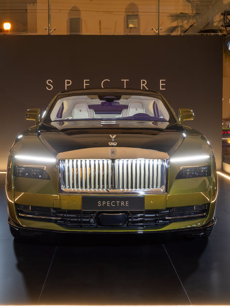 ROLLS-ROYCE SPECTRE UNVEILED IN DOHA:A ROLLS-ROYCE FIRST AND AN ELECTRIC CAR SECOND