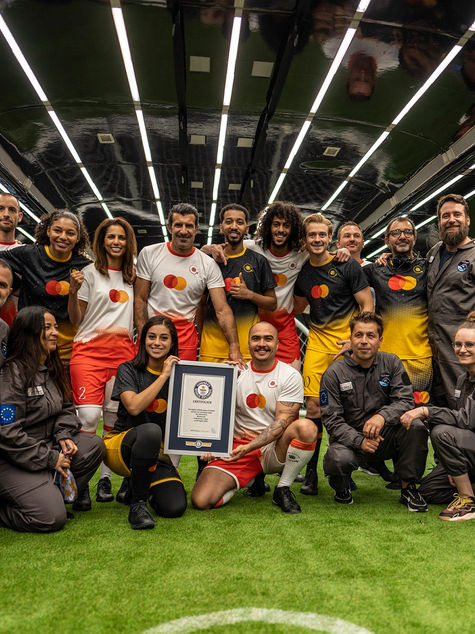 Mastercard expands decades-long football legacy through GUINNESS WORLD RECORDSâ„¢ title with Luis Figo