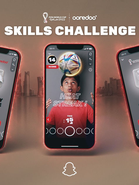 Ooredoo and Snapchat tap into 5G to create unique AR moments for football fans from across the world