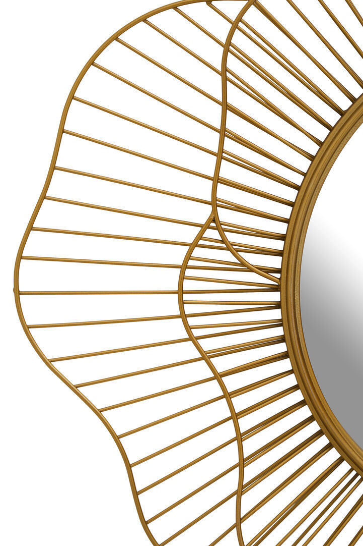 Thumbnail: Gold Flower Wall Mirror 80cm 