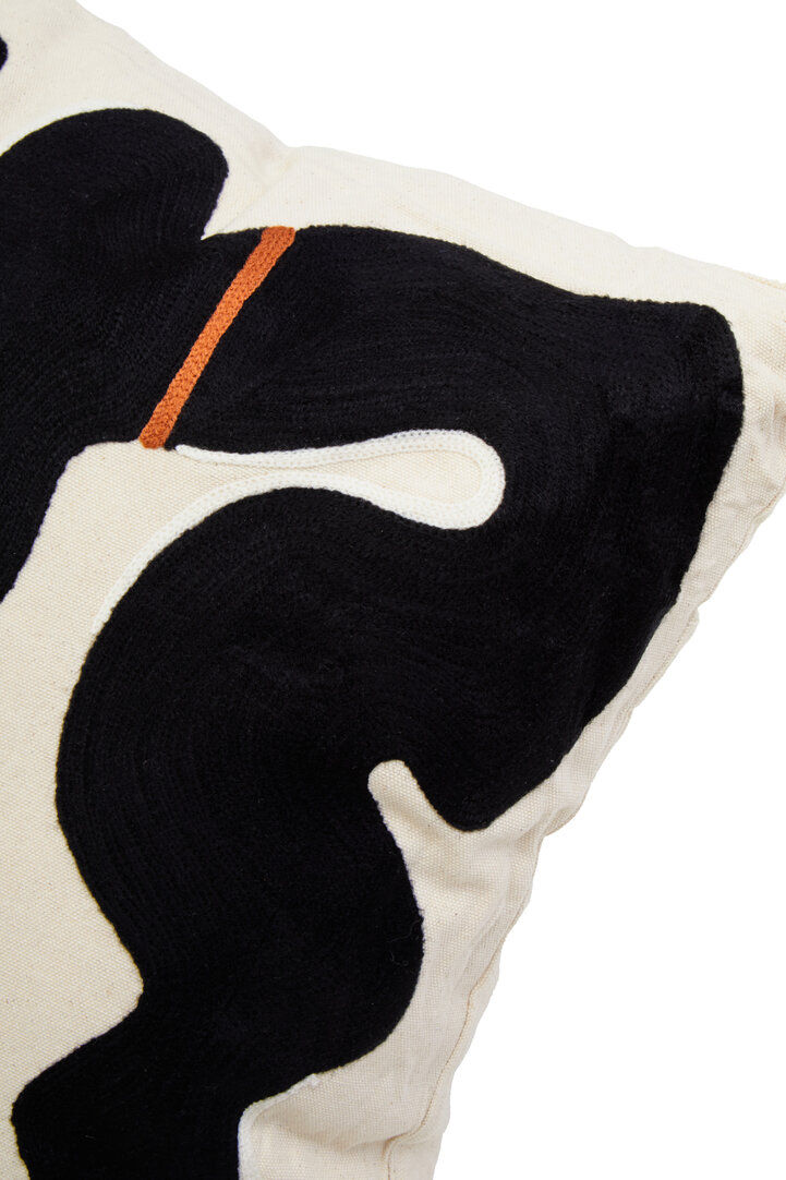 Thumbnail: Black and Beige Square filled Cushion 45 x45cm 