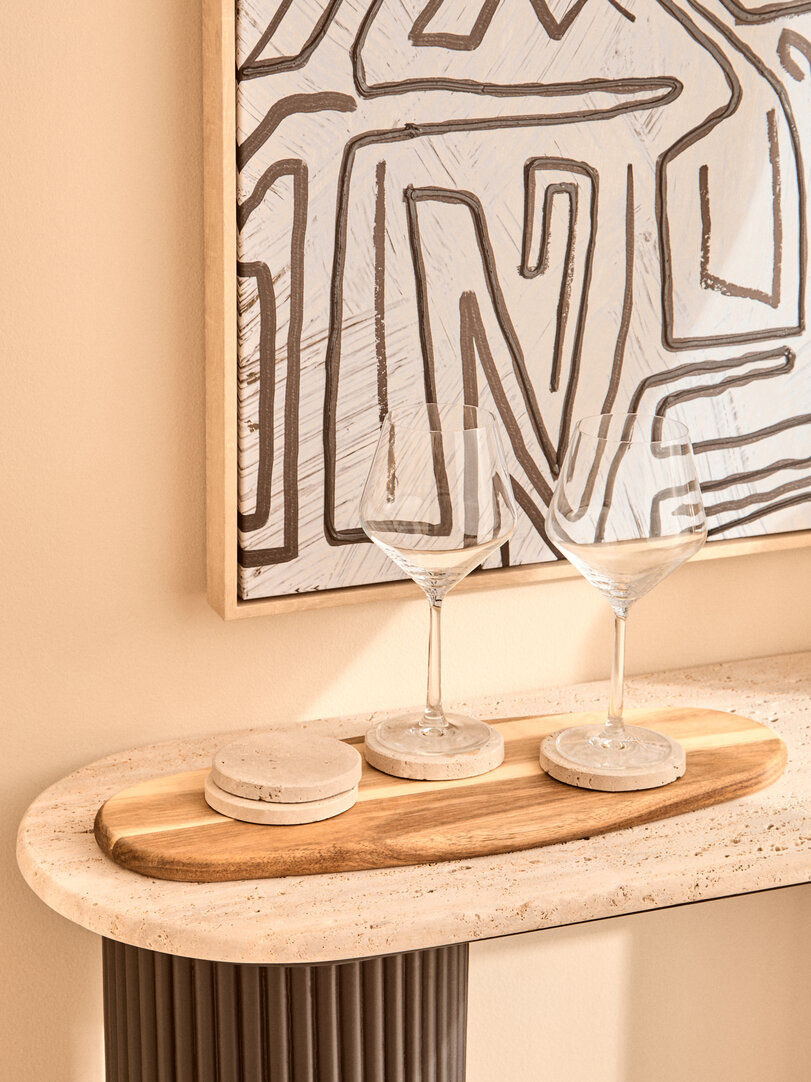 Thumbnail: Travertine Set of 4 Coasters