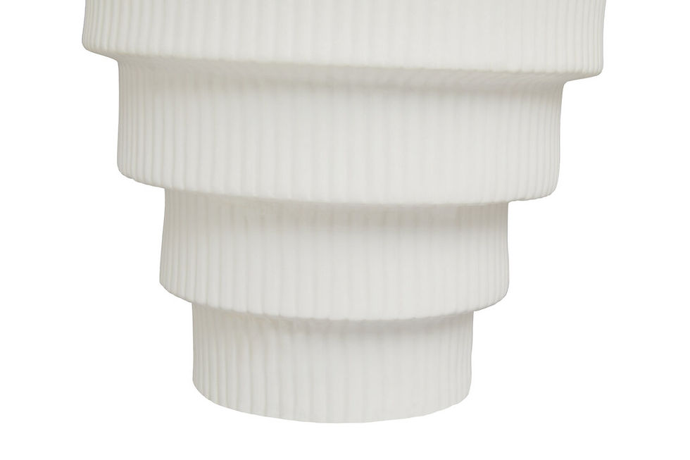 Thumbnail: Modern White Large Step Design Vase