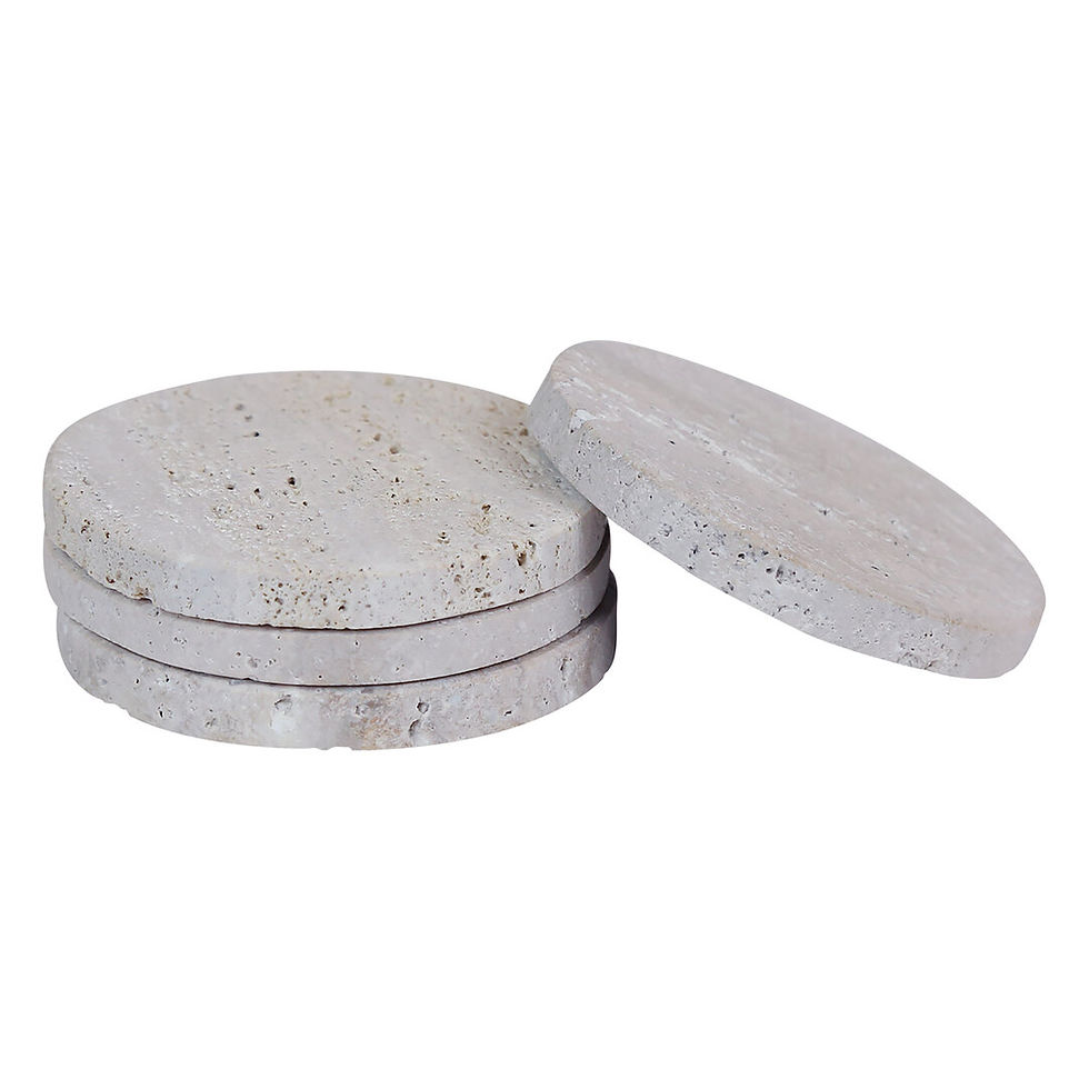 Thumbnail: Travertine Set of 4 Coasters