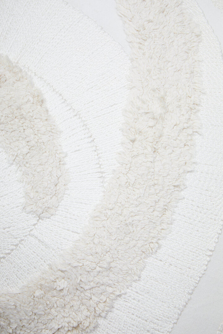 Thumbnail: Large Cream Textured Square  filled Cushion