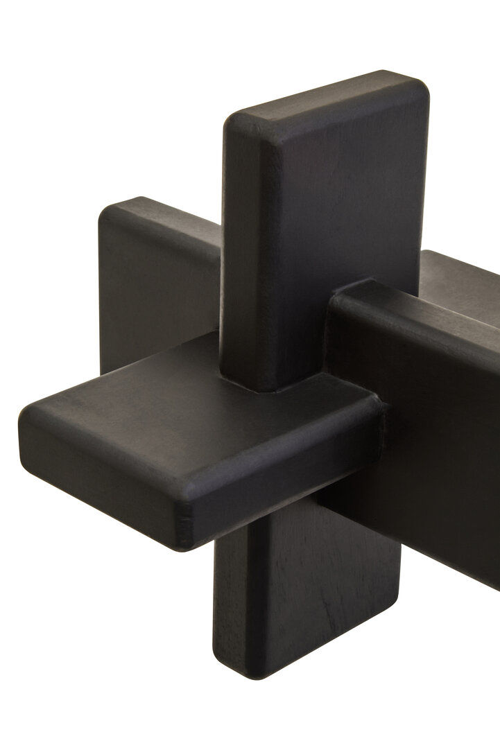 Thumbnail: Modern and stylish Black Acacia Wood Sculpture
