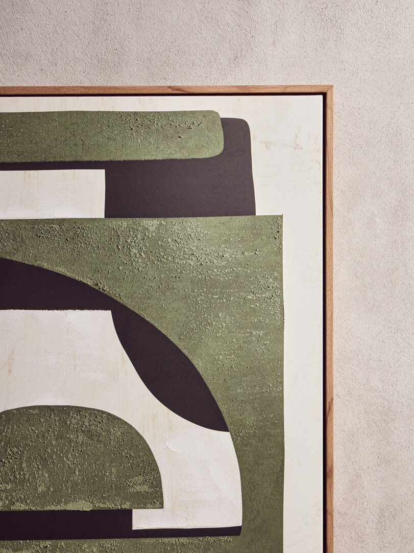 Thumbnail: Green Textured Abstract Wall Art