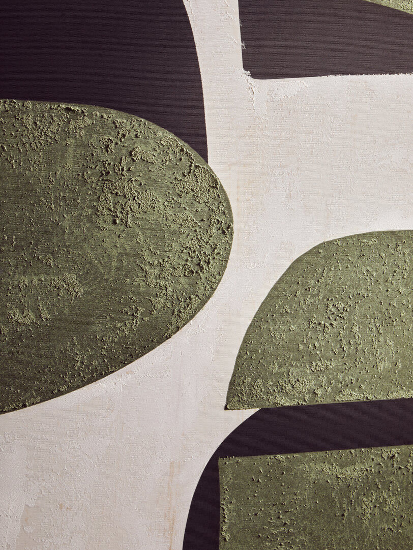 Thumbnail: Green Textured Abstract Wall Art
