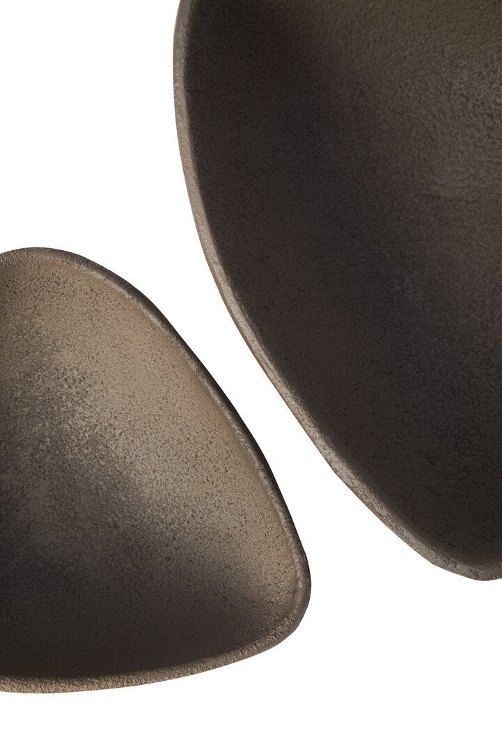Thumbnail: Set Of 2 Textured Grey Bowls