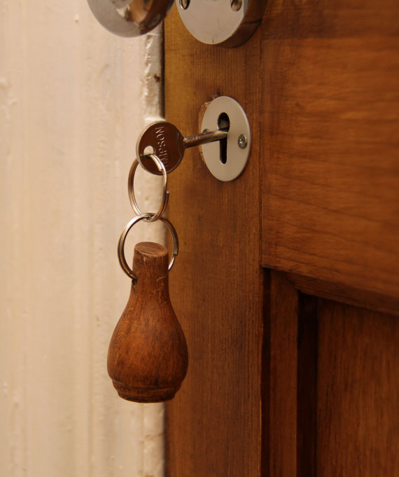 Chair leg key ring