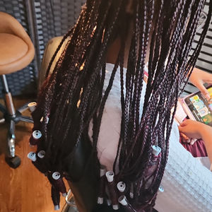 Salon Braided Hairstyle Display