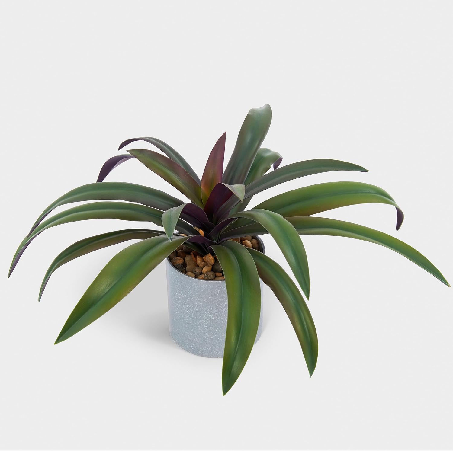 13 Inch Tall Artificial Potted Plant,Gorgeous Leaves Green Above.